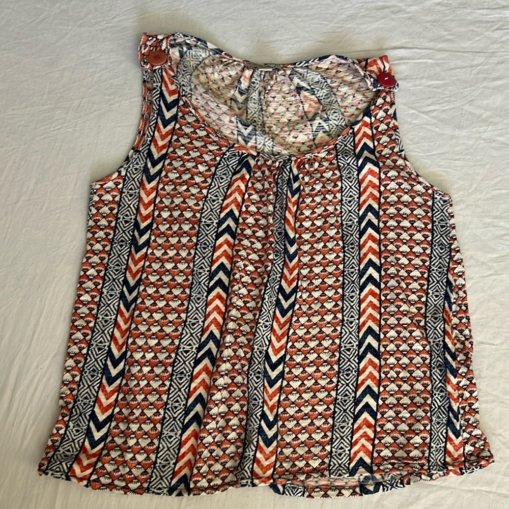 Lucky Brand Bohemian Geometric Tank Top size Small GUC